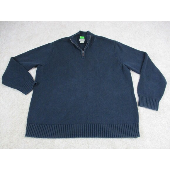 L.L. Bean Other - LL Bean Sweater Adult Extra Large XL Blue Pullover Quarter Zip Preppy Mens